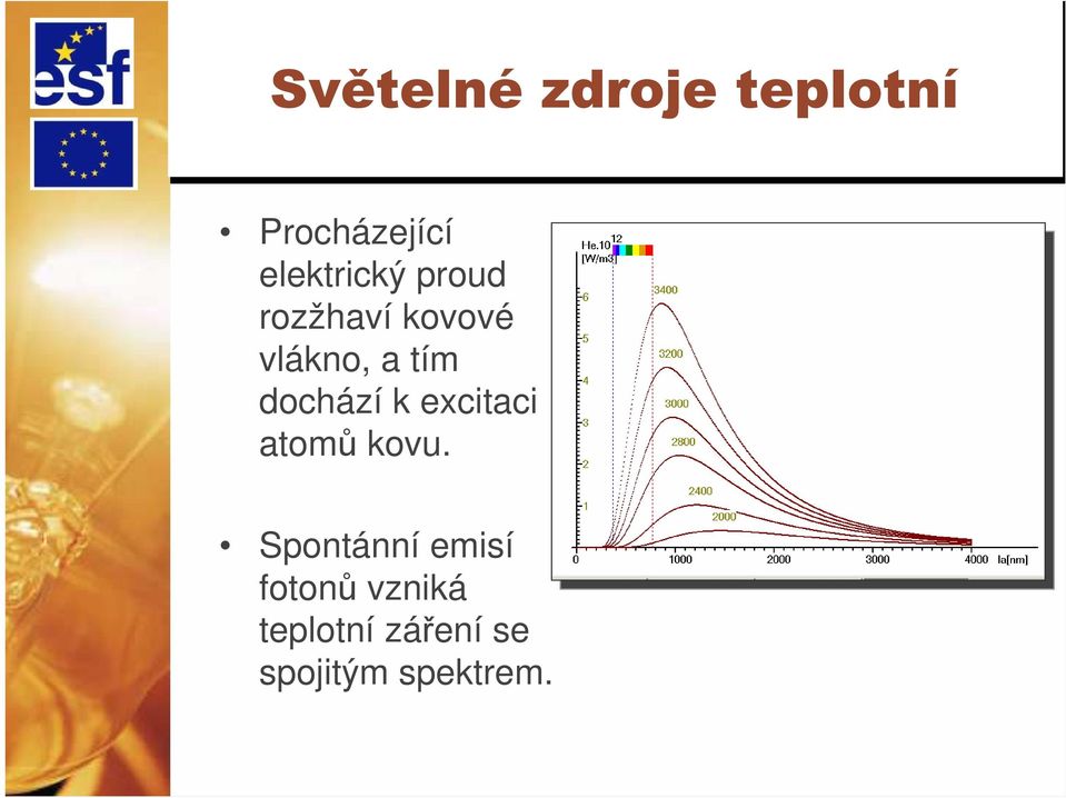 tím dochází k excitaci atomů kovu.