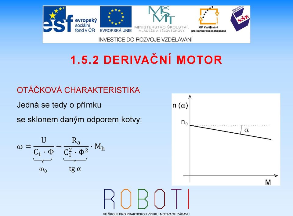 sklonem daným odporem kotvy: