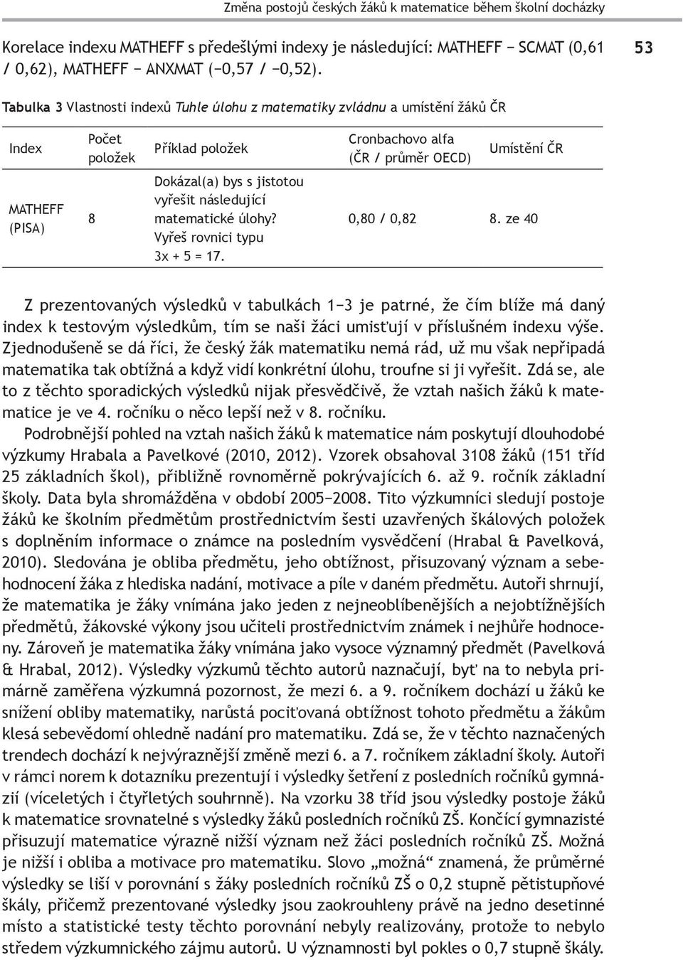 s jistotou vyřešit následující matematické úlohy? Vyřeš rovnici typu 3x + 5 = 17. 0,80 / 0,82 8.