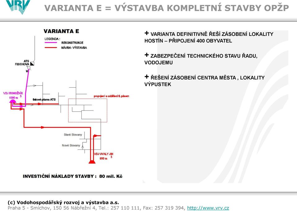 PŘIPOJENÍ 400 OBYVATEL + ZABEZPEČENÍ TECHNICKÉHO