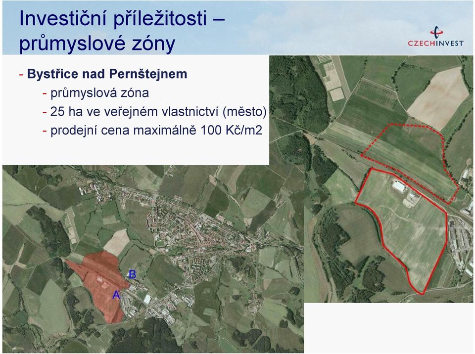 zóna - 25 ha ve veřejném vlastnictví