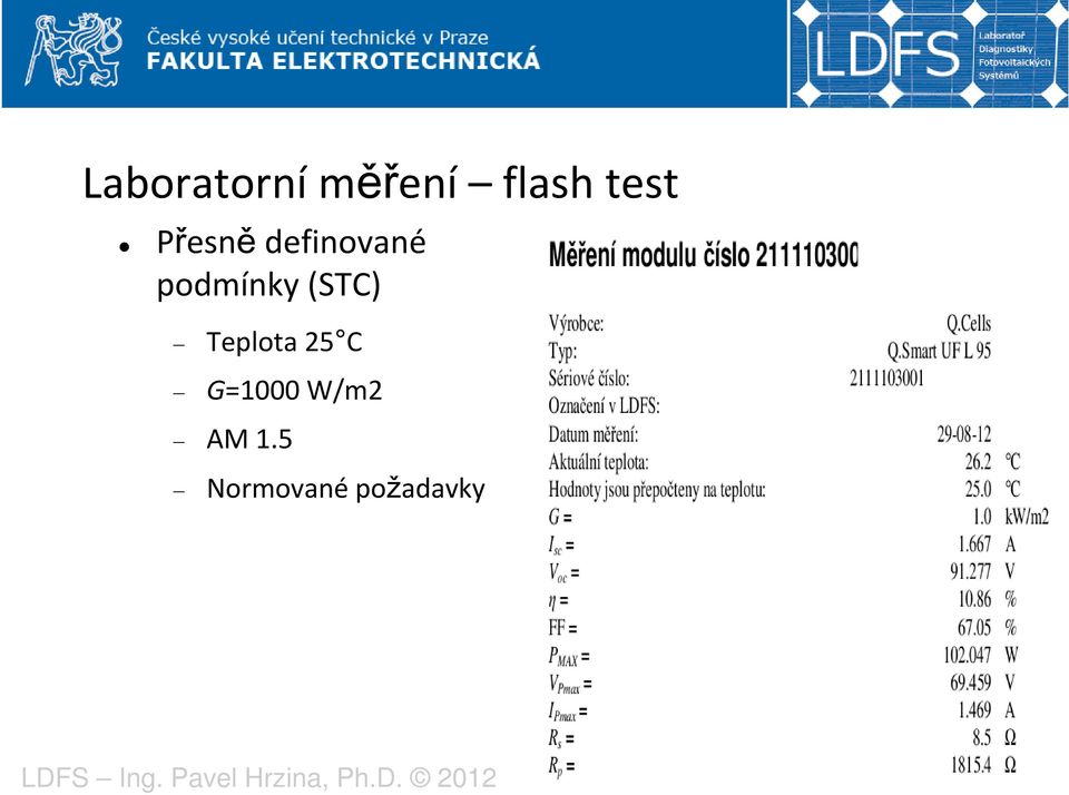 (STC) Teplota 25 C G=1000