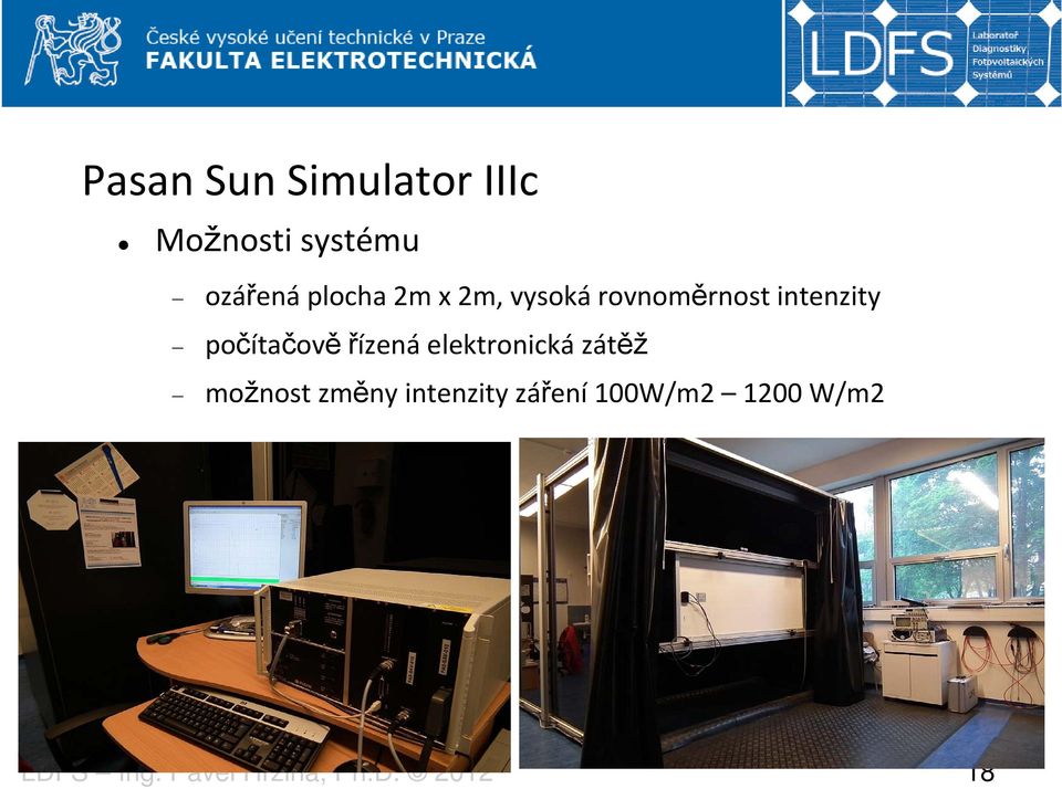 intenzity počítačověřízená elektronická zátěž