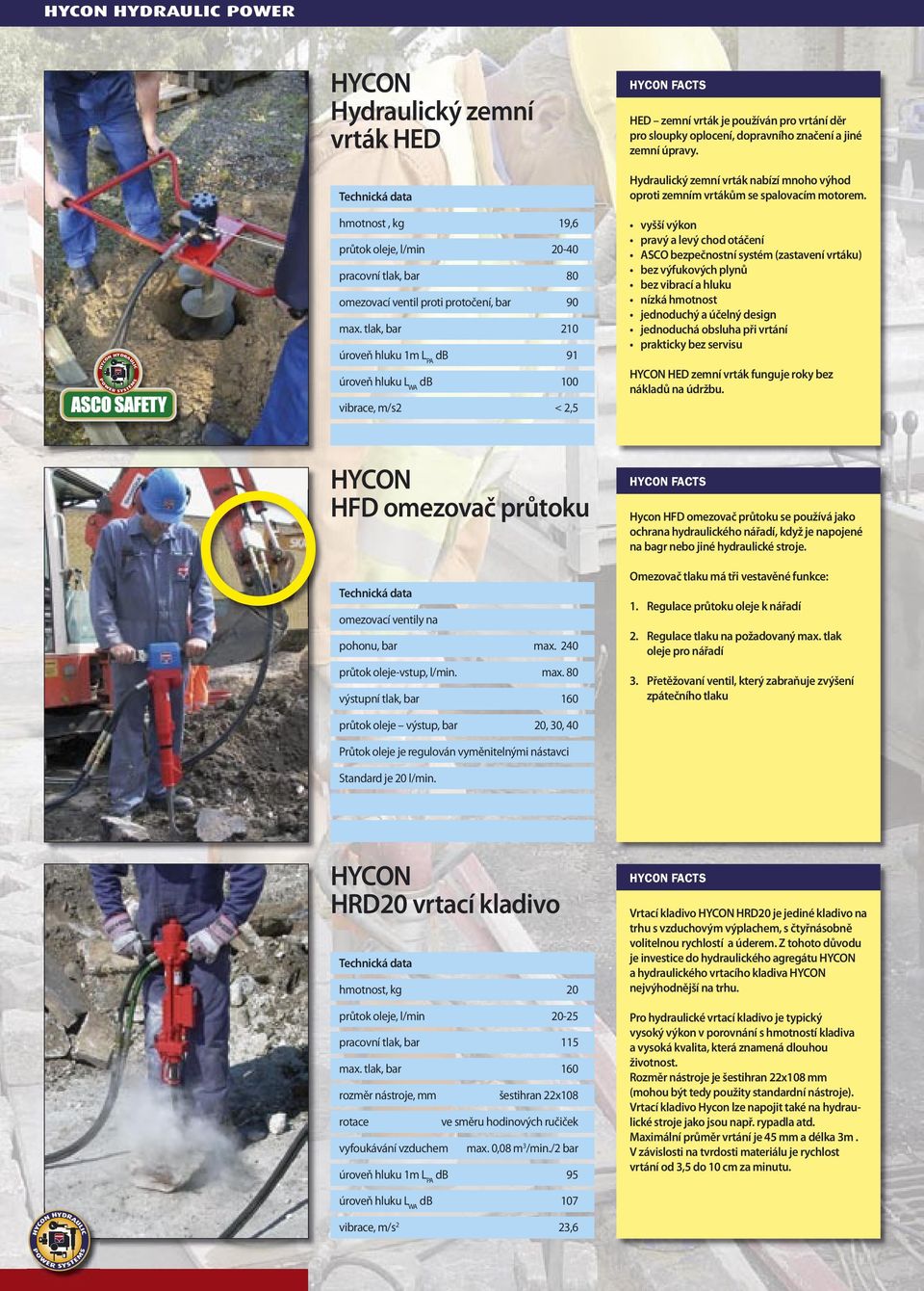 Hydraulický zemní vrták nabízí mnoho výhod oproti zemním vrtákům se spalovacím motorem.