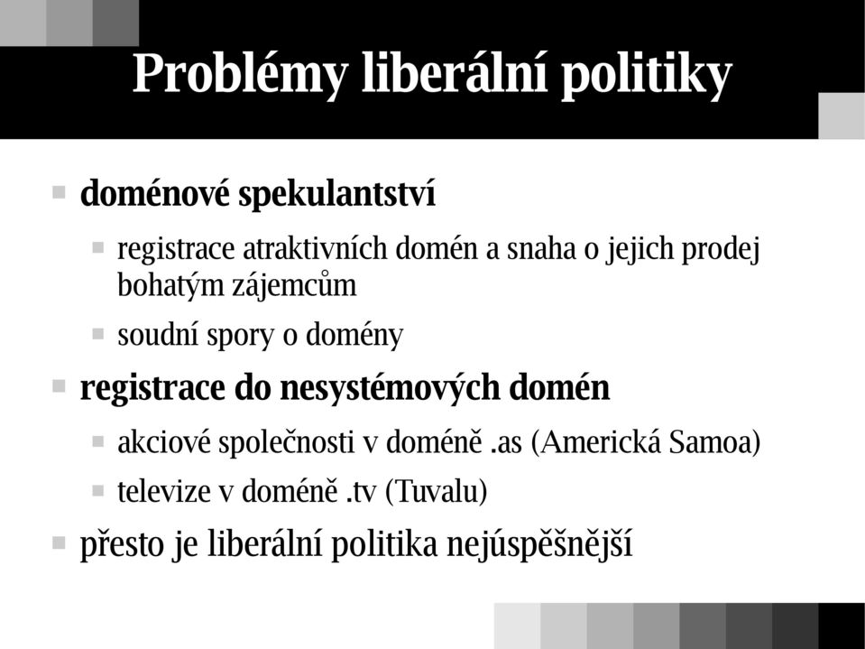 registrace do nesystémových domén akciové společnosti v doméně.