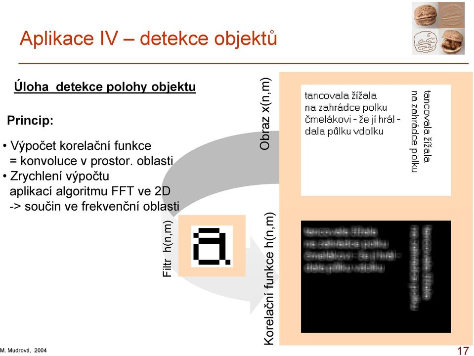 oblasti Zrychleí výpočtu aplikací algoritmu FFT ve 2D -> souči