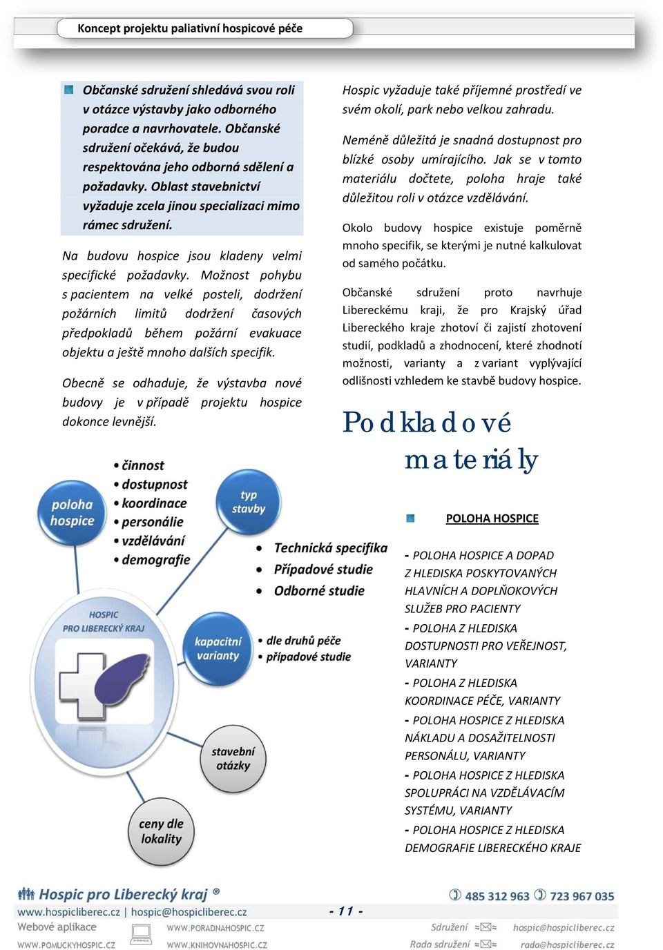 Možnost pohybu s pacientem na velké posteli, dodržení požárních limitů dodržení časových předpokladů během požární evakuace objektu a ještě mnoho dalších specifik.