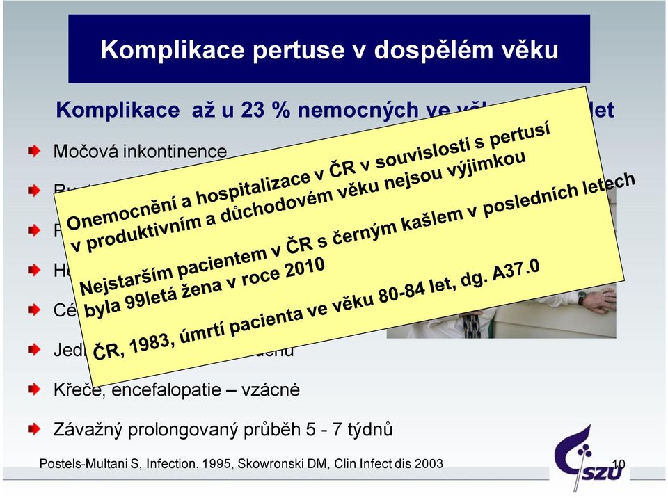 komplikace Jednostranná porucha sluchu Křeče, encefalopatie vzácné Závažný