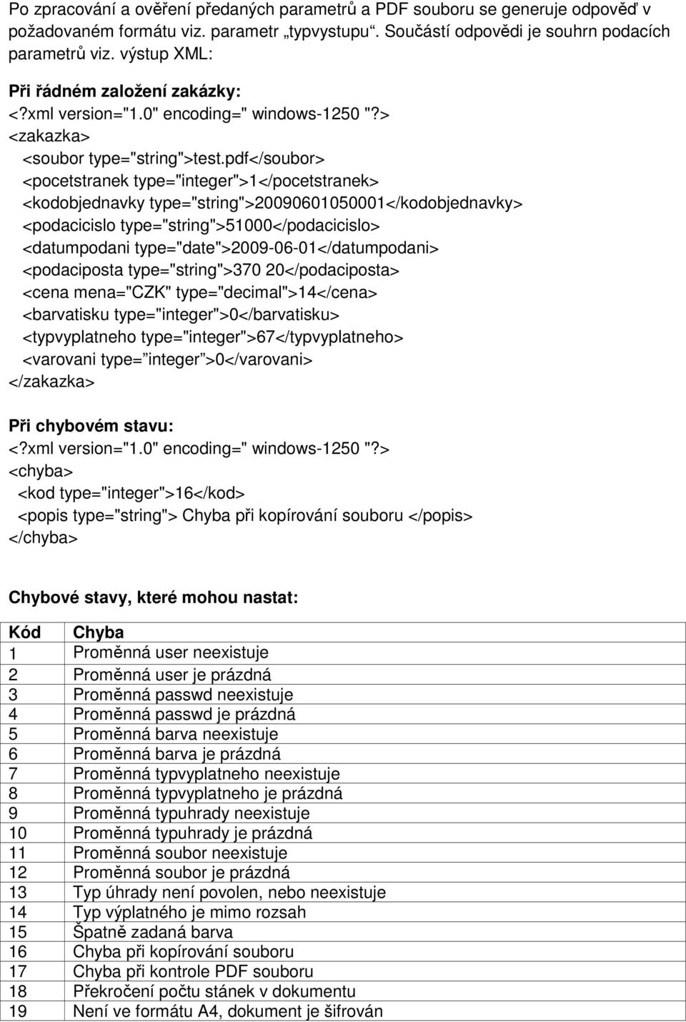 pdf</soubor> <pocetstranek type="integer">1</pocetstranek> <kodobjednavky type="string">20090601050001</kodobjednavky> <podacicislo type="string">51000</podacicislo> <datumpodani