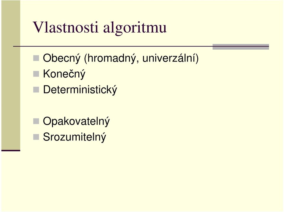 univerzální) Konečný