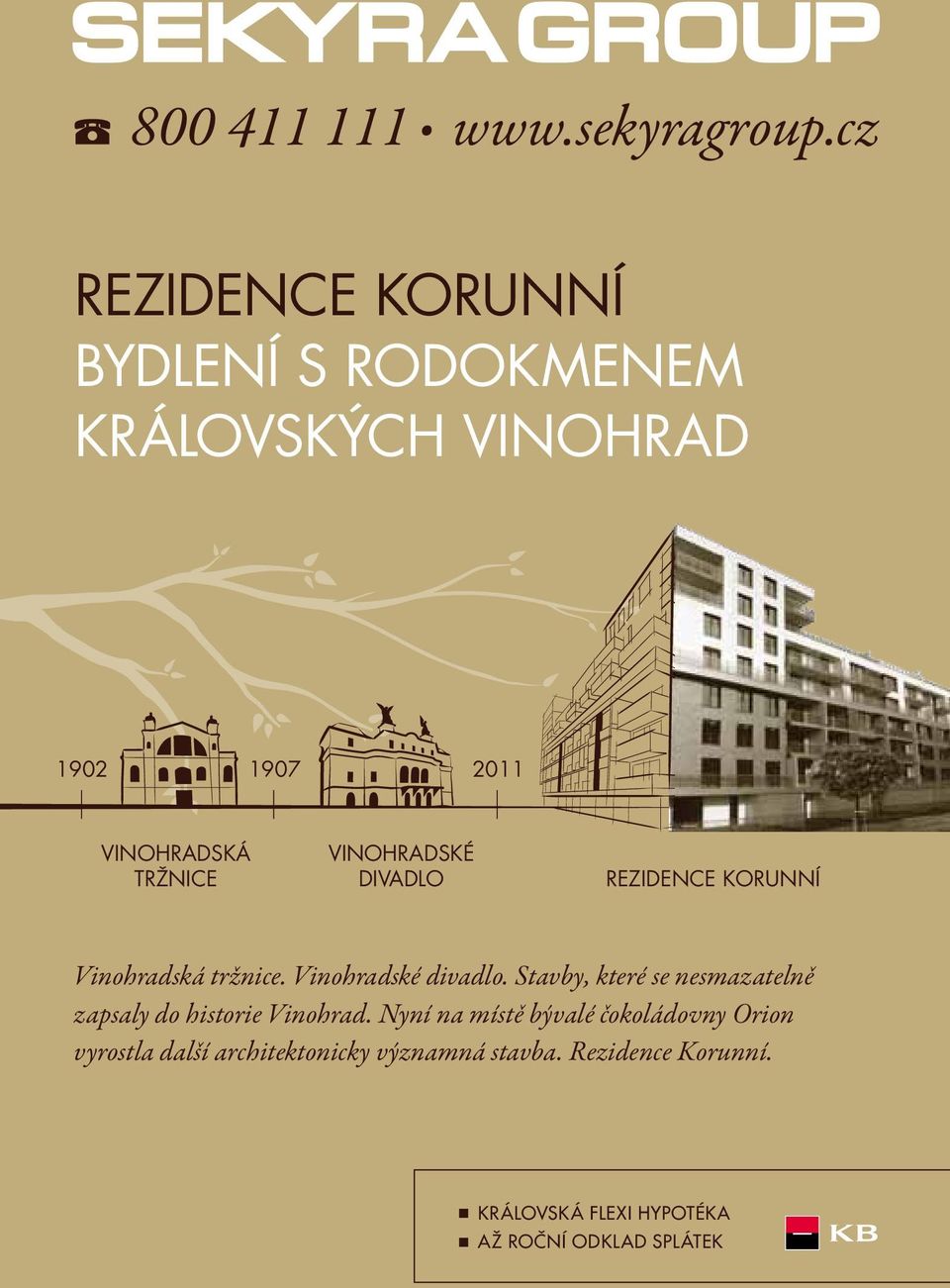 Vinohradské divadlo Rezidence Korunní Vinohradská tržnice. Vinohradské divadlo.