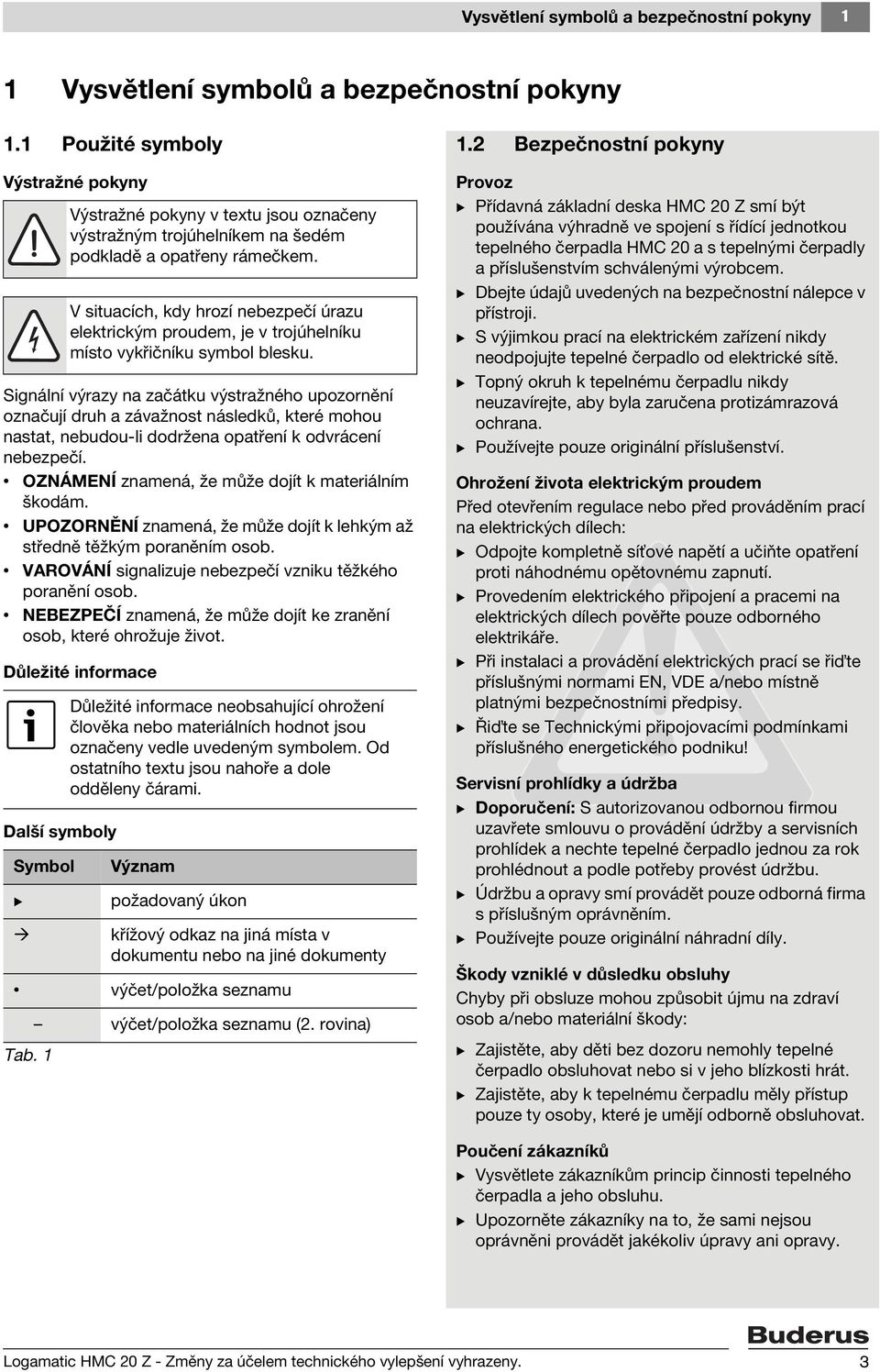 OZNÁMENÍ znamená, že může dojít k materiálním škodám. UPOZORNĚNÍ znamená, že může dojít k lehkým až středně těžkým poraněním osob. VAROVÁNÍ signalizuje nebezpečí vzniku těžkého poranění osob.