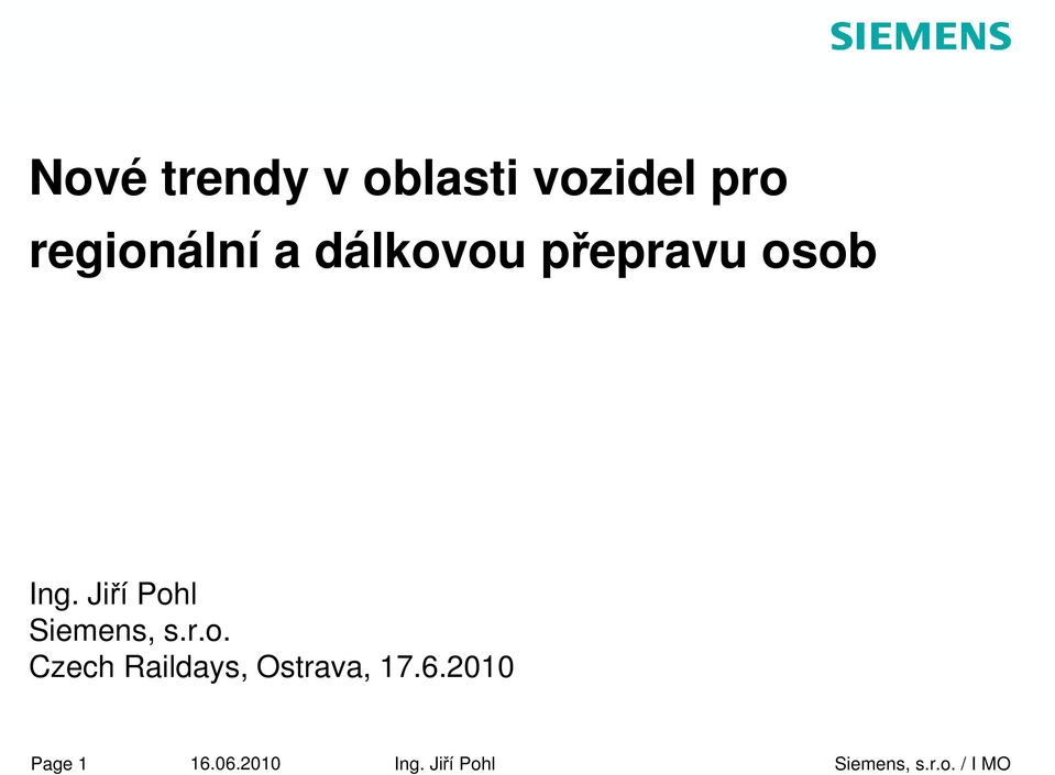 6.2010 Siemens AG. All rights reserved. Page 1 16.