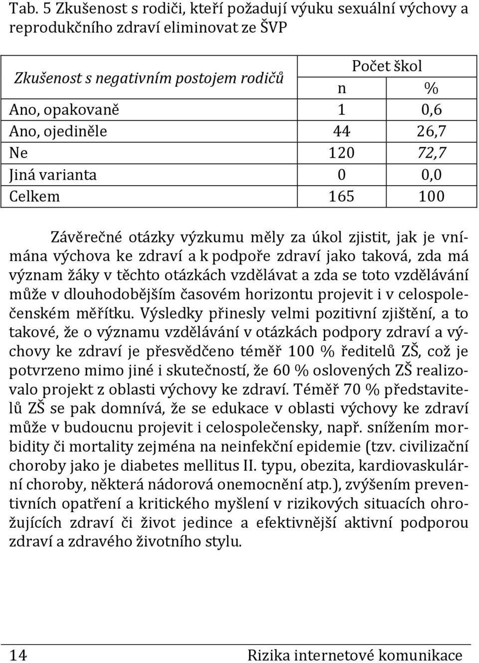 otázkách vzdělávat a zda se toto vzdělávání může v dlouhodobějším časovém horizontu projevit i v celospolečenském měřítku.