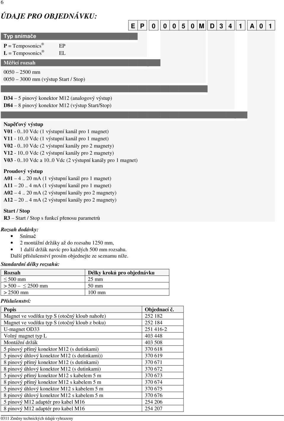 .10 Vdc (2 výstupní kanály pro 2 magnety) V12-10..0 Vdc (2 výstupní kanály pro 2 magnety) V03-0..10 Vdc a 10..0 Vdc (2 výstupní kanály pro 1 magnet) Proudový výstup A01 4.