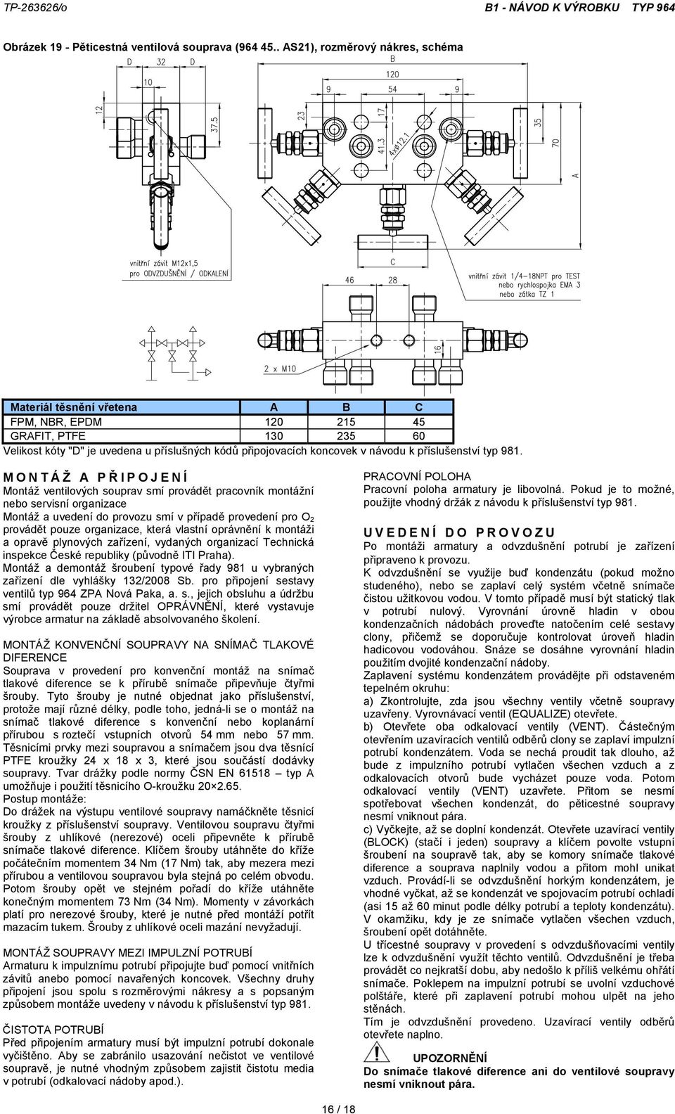 provádět pouze organizace, která vlastní oprávnění k montáži a opravě plynových zařízení, vydaných organizací Technická inspekce České republiky (původně ITI Praha).