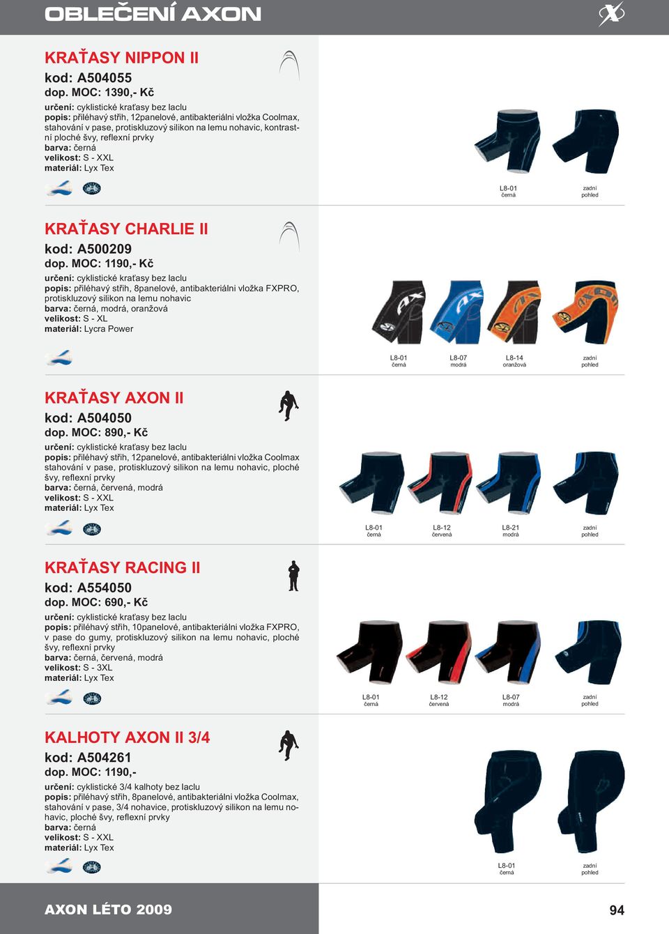 švy, reflexní prvky barva: materiál: Lyx Tex KRA ASY CHARLIE II kod: A500209 dop.
