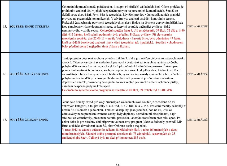 První část je teoretická, kdy žáci projdou výukou základních pravidel provozu na pozemních komunikacích. V závěru tyto znalosti osvědčí kontrolním testem.