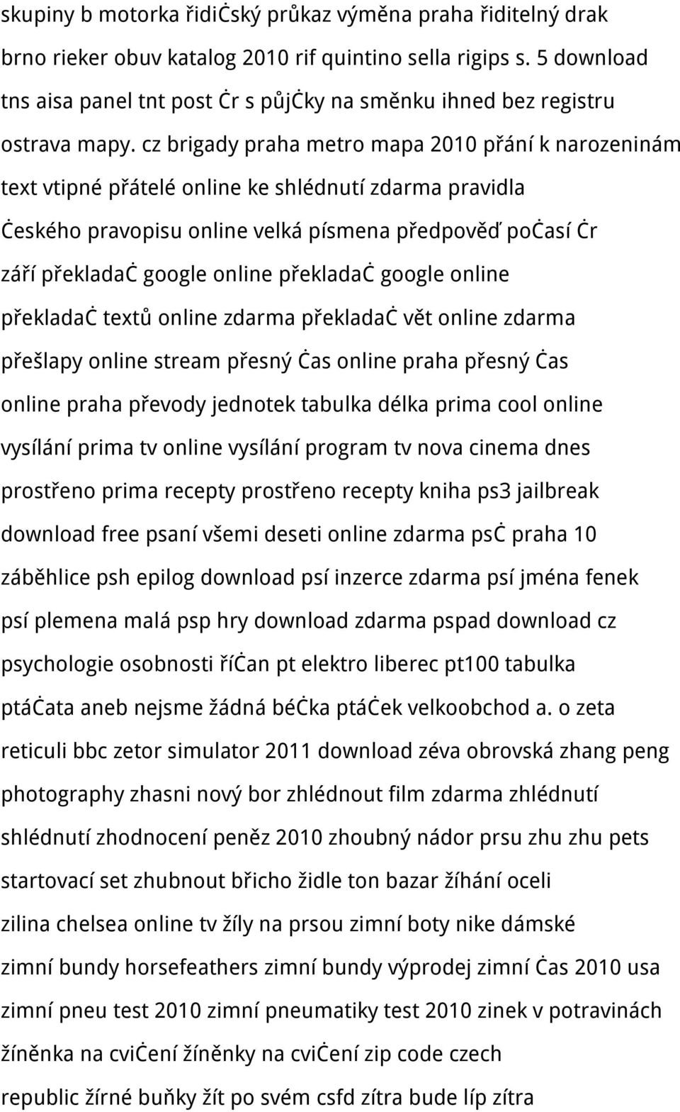 cz brigady praha metro mapa 2010 přání k narozeninám text vtipné přátelé online ke shlédnutí zdarma pravidla českého pravopisu online velká písmena předpověď počasí čr září překladač google online