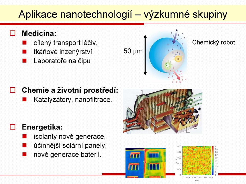 Laboratoře na čipu 50 mm Chemický robot Chemie a životní prostředí: