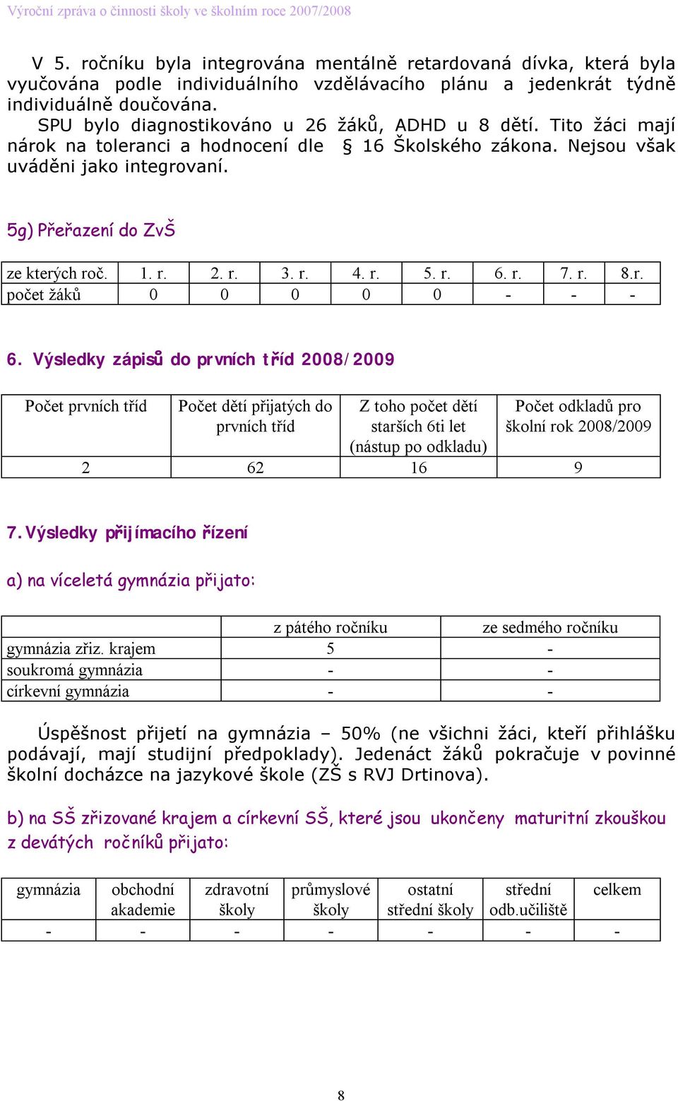 r. 4. r. 5. r. 6. r. 7. r. 8.r. počet žáků 0 0 0 0 0 - - - 6.