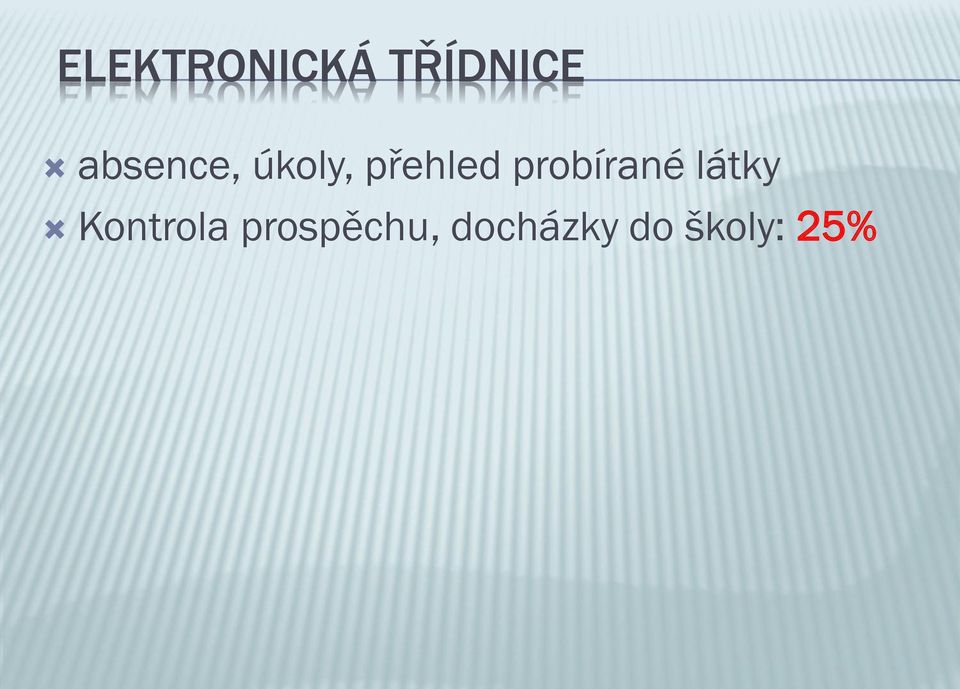 probírané látky Kontrola