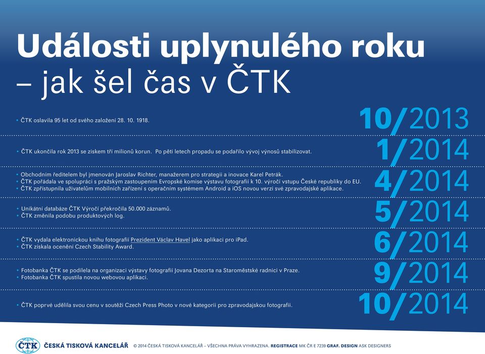 ČTK pořádala ve spolupráci s pražským zastoupením Evropské komise výstavu fotografií k 10. výročí vstupu České republiky do EU.