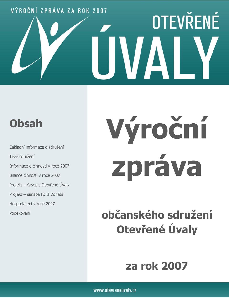 zpráva Projekt časopis Otevřené Úvaly Projekt sanace lip U Donáta