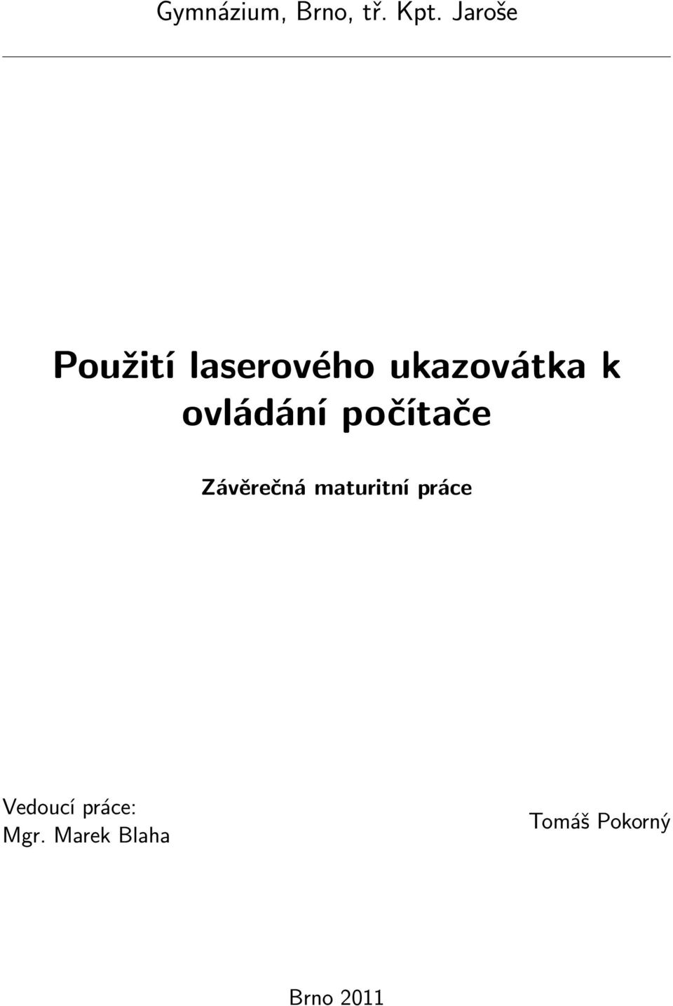 ovládání počítače Závěrečná maturitní