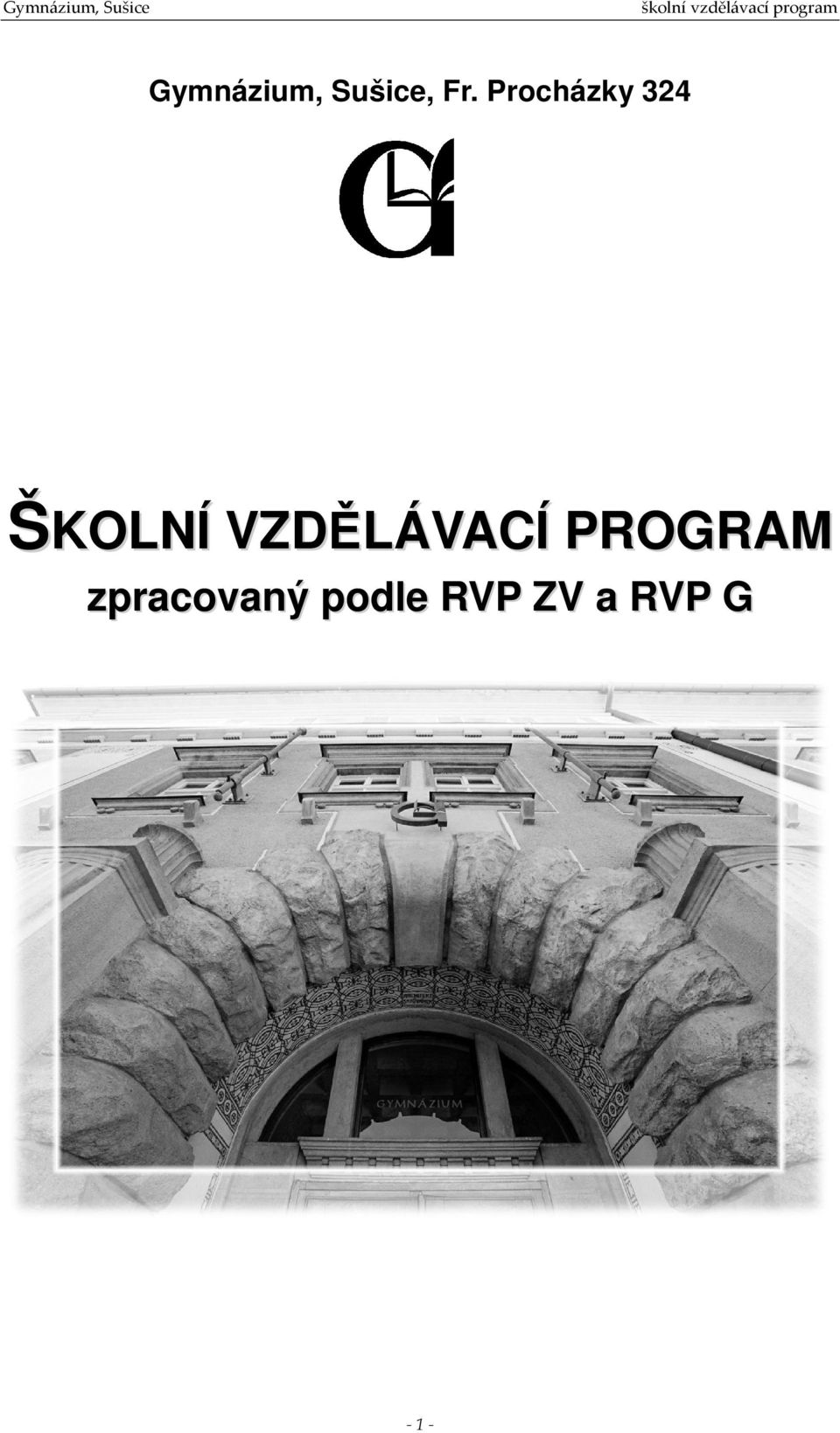 VZDĚLÁVACÍ PROGRAM