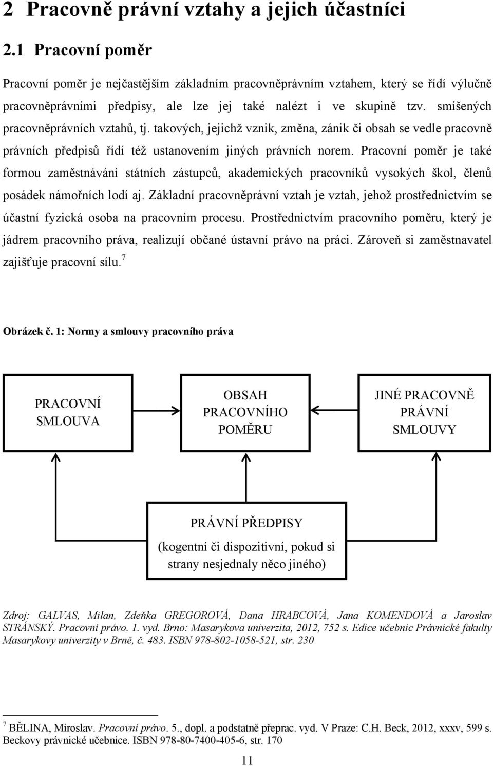 smíšených pracovněprávních vztahŧ, tj. takových, jejichţ vznik, změna, zánik či obsah se vedle pracovně právních předpisŧ řídí téţ ustanovením jiných právních norem.