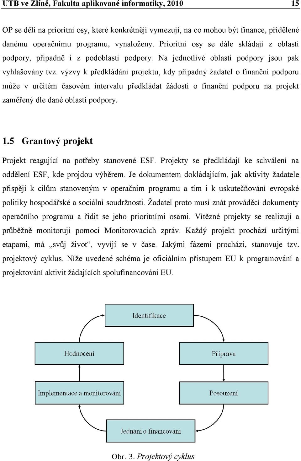 výzvy k předkládání projektu, kdy případný ţadatel o finanční podporu můţe v určitém časovém intervalu předkládat ţádosti o finanční podporu na projekt zaměřený dle dané oblasti podpory. 1.