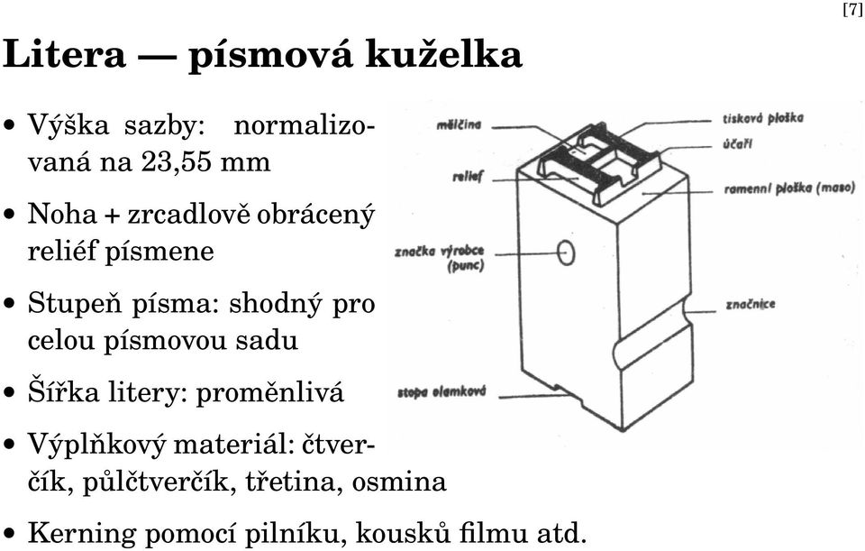 celou písmovou sadu Šířka litery: proměnlivá Výplňkový materiál: