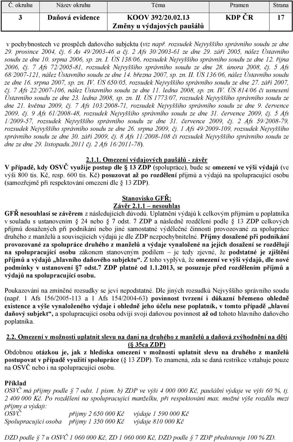 7 Afs 72/2005-81, rozsudek Nejvyššího správního soudu ze dne 28. února 2008, čj. 5 Afs 68/2007-121, nález Ústavního soudu ze dne 14. března 2007, sp. zn. II.