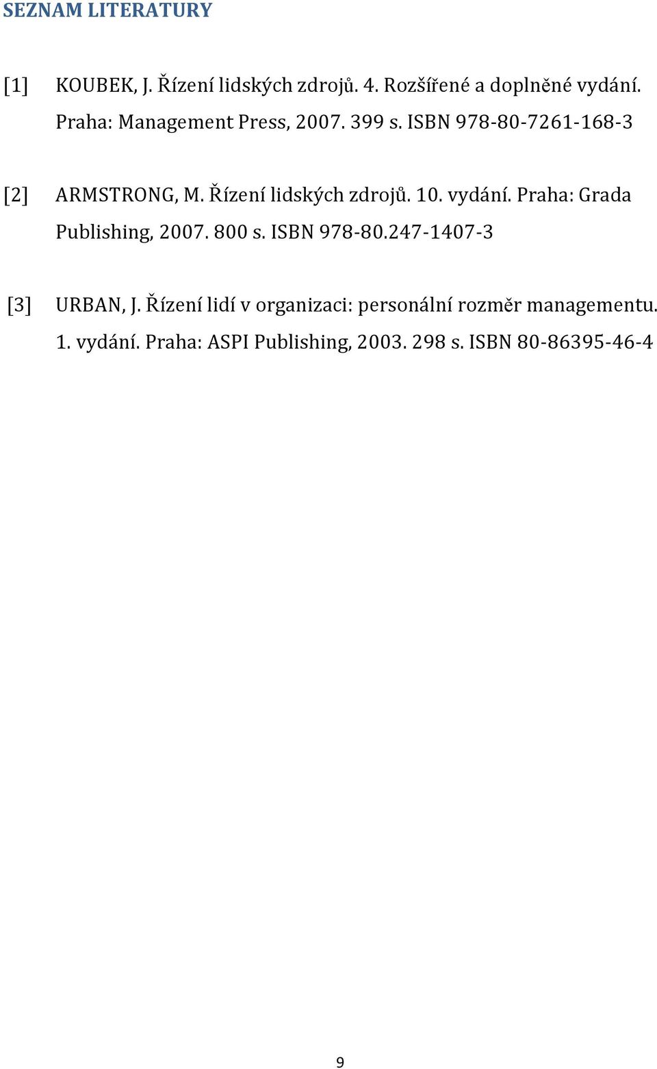 Řízení lidských zdrojů. 10. vydání. Praha: Grada Publishing, 2007. 800 s. ISBN 978-80.