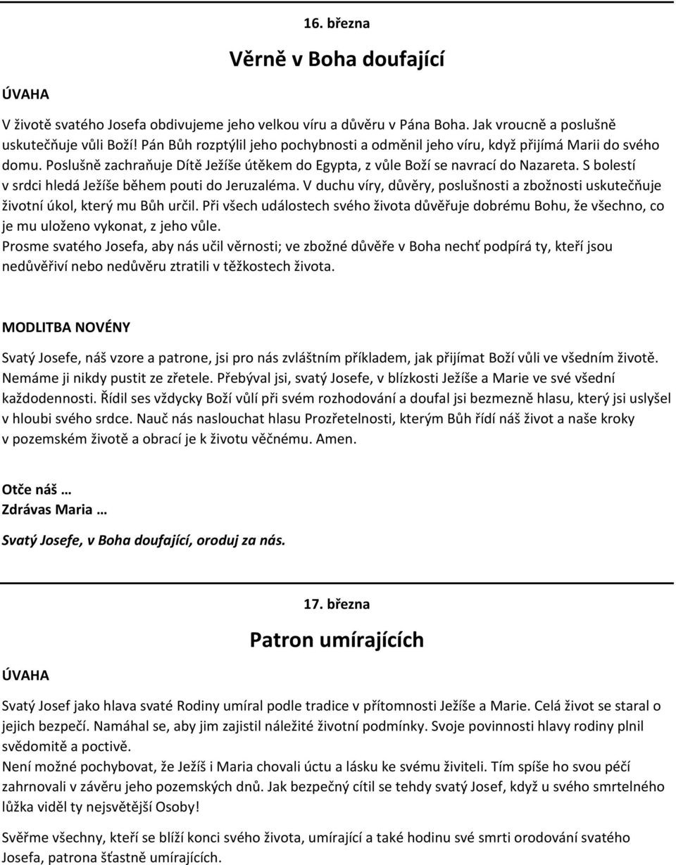 S bolestí v srdci hledá Ježíše během pouti do Jeruzaléma. V duchu víry, důvěry, poslušnosti a zbožnosti uskutečňuje životní úkol, který mu Bůh určil.