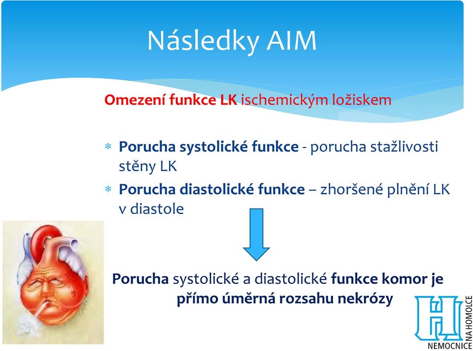 diastolické funkce zhoršené plnění LK v diastole Porucha