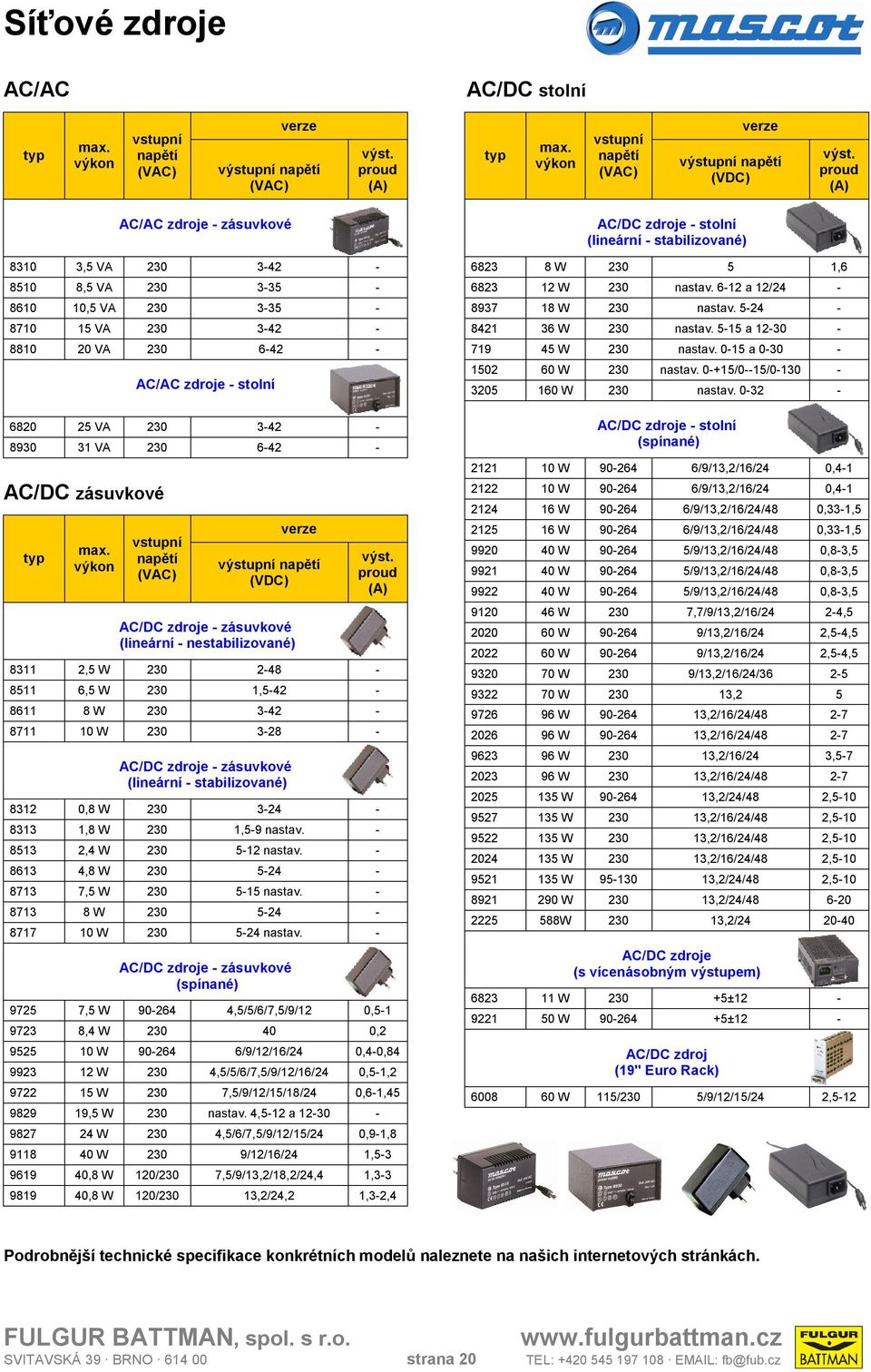 a 30 880 0 VA 30 79 W 30 nastav. 0 a 030 0 W 30 nastav. 0+/0/030 30 0 W 30 nastav. 03 AC/AC zdroje stolní 80 VA 30 3 8930 3 VA 30 AC/DC zásuvkové typ max.