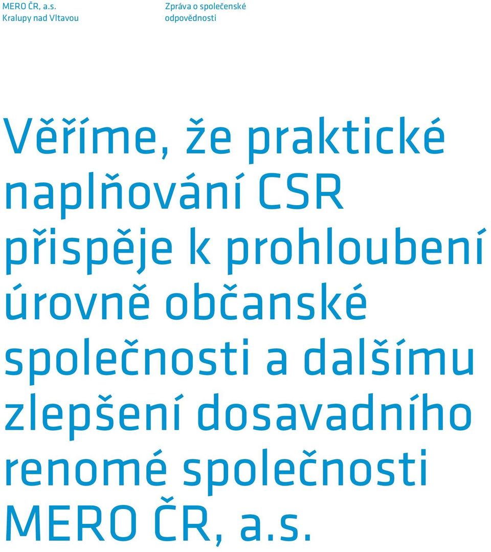 občanské společnosti a dalšímu