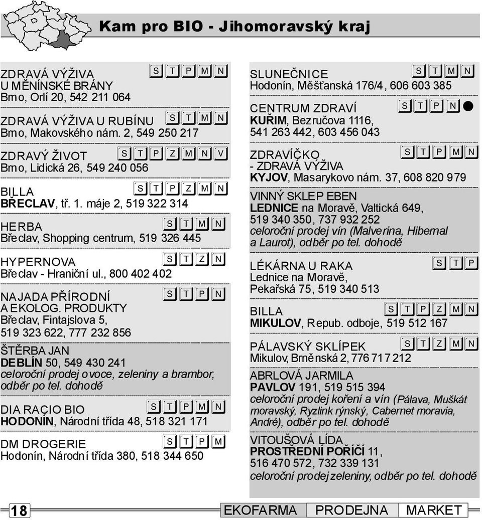 dohodě DIARACIO BIO HODONÍN,Národítřída48,518321171 Hodoí,Národítřída380,518 344650 SLUNEČNICE Hodoí,Měšťaská176/4,606603385 CENTRUM ZDRAVÍ KUŘIM,Bezručova1116, 541263442,603456043 ZDRAVÍČKO -ZDRAVÁ