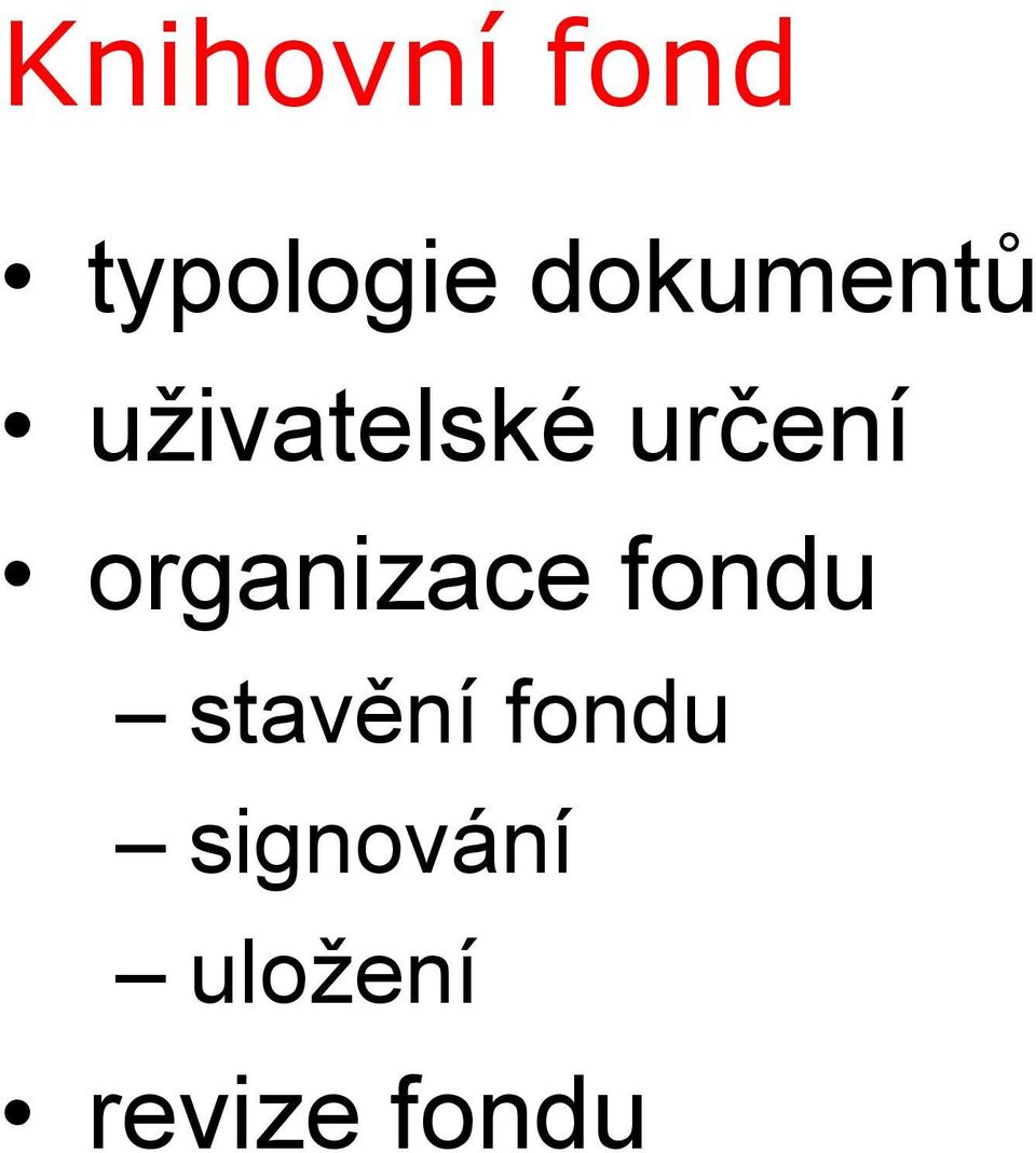 organizace fondu stavění