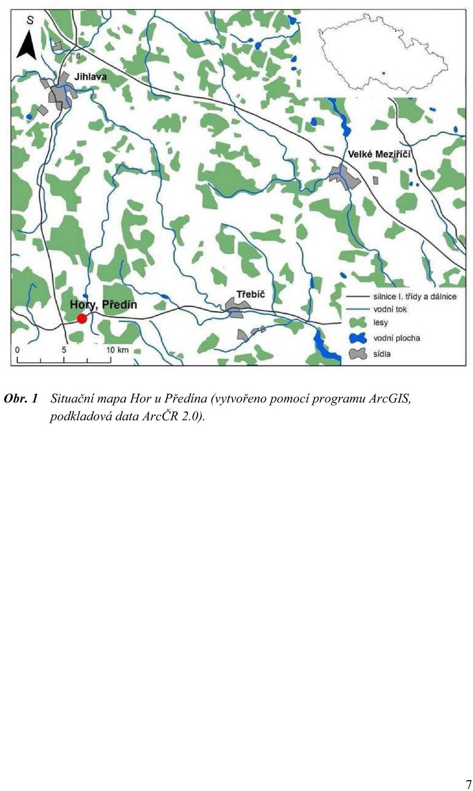 pomocí programu ArcGIS,