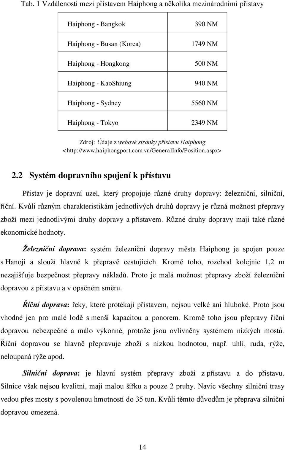 2 Systém dopravního spojení k přístavu Přístav je dopravní uzel, který propojuje různé druhy dopravy: ţelezniční, silniční, říční.