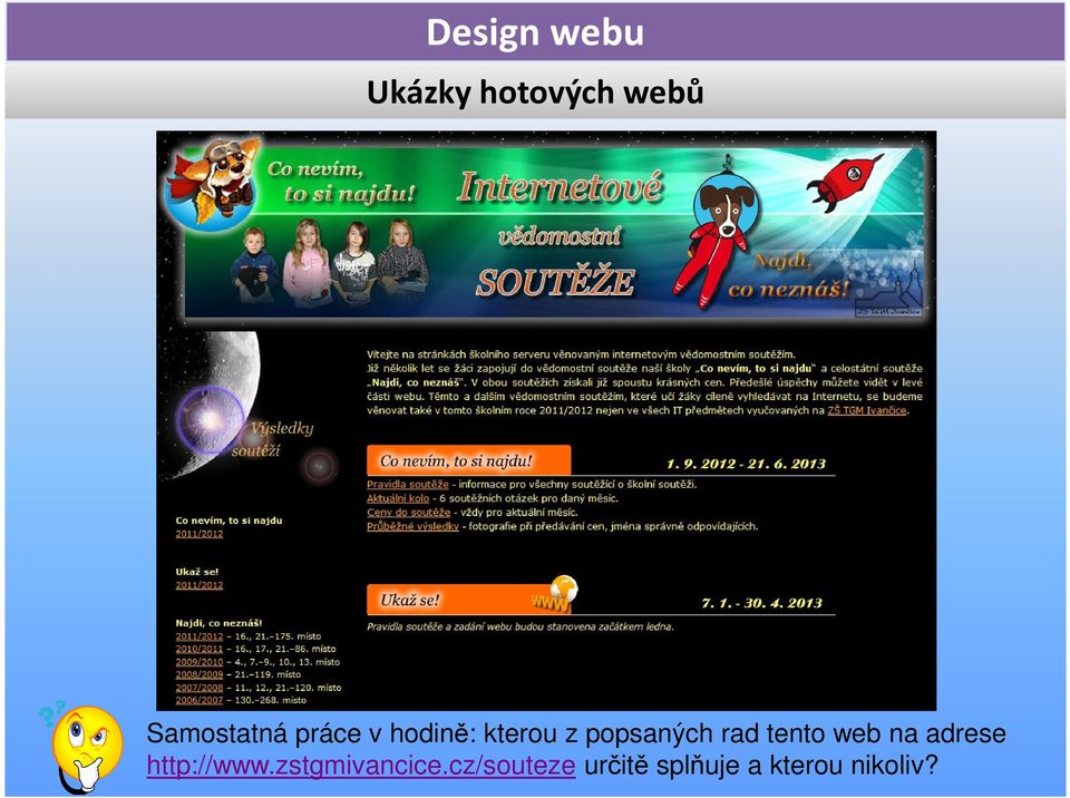 web na adrese http://www.zstgmivancice.