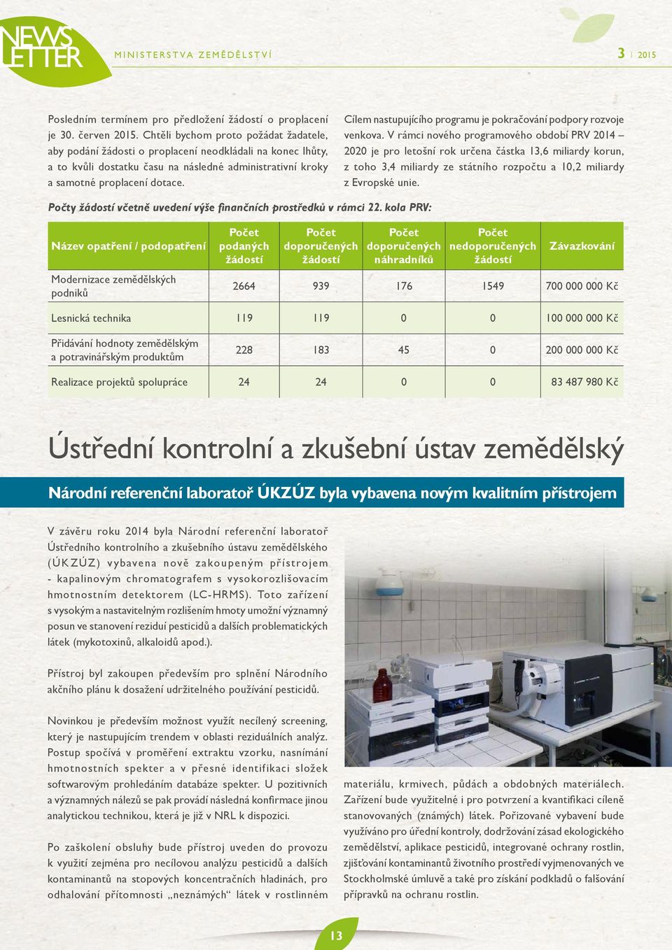 Cílem nastupujícího programu je pokračování podpory rozvoje venkova.