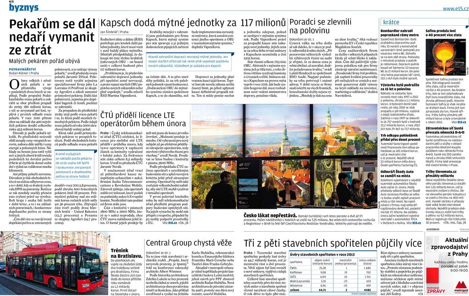 V roce 2010 přitom obor na základě dat 400 největších pekáren dosáhl celkového zisku 453 milionů korun. Důvodů je podle pekařů několik.