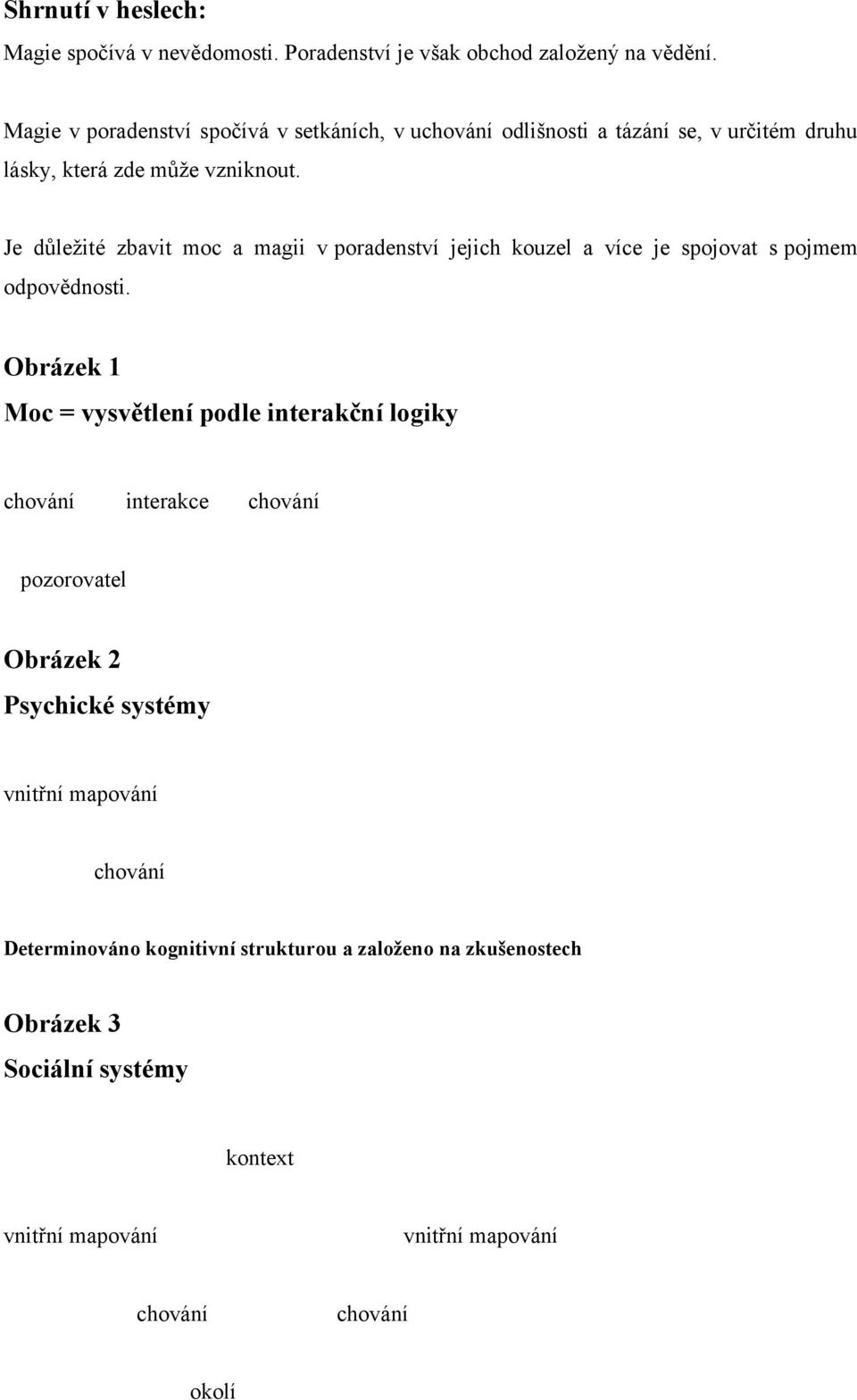 Je důležité zbavit moc a magii v poradenství jejich kouzel a více je spojovat s pojmem odpovědnosti.