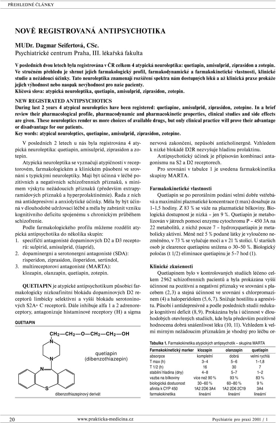 Ve stručném přehledu je shrnut jejich farmakologický profil, farmakodynamické a farmakokinetické vlastnosti, klinické studie a nežádoucí účinky.