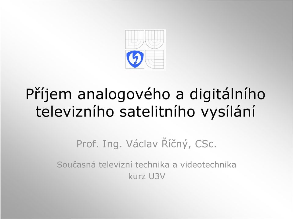 Prof. Ing. Václav Říčný, CSc.