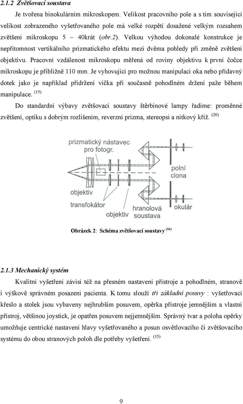 Velkou výhodou dokonalé konstrukce je nepřítomnost vertikálního prizmatického efektu mezi dvěma pohledy při změně zvětšení objektivu.